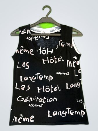 Unbranded Black Graphic Tank Top
