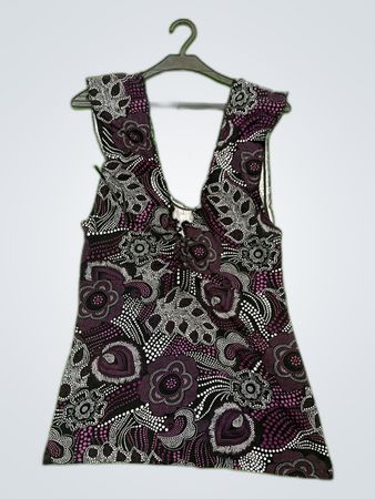 Coogi Printed Sleeveless Blouse