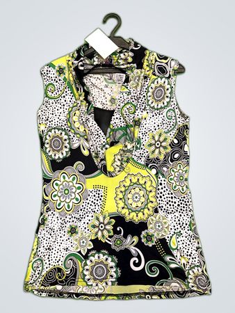 Patricia Breaul Printed Sleeveless Blouse