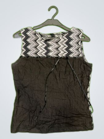 Unbranded Zigzag Pattern Sleeveless Tank Top