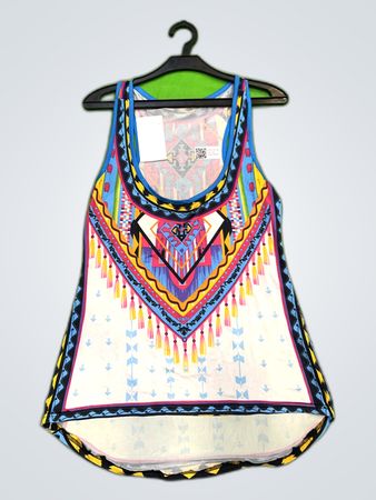 Multicolored Tribal Print Tank Top