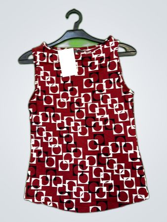Street One Geometric Print Tank Top