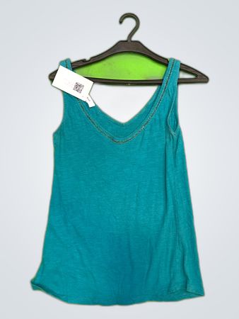 Promod Teal V-Neck Camisole