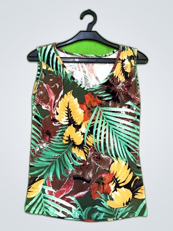 Tropical Print Tank Top