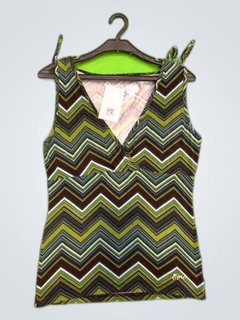 Unbranded Zigzag Print Tank Top