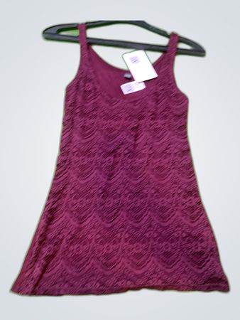 Pimkie Burgundy Lace Trim Camisole