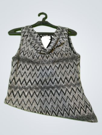 Pimkie Zigzag Printed Sleeveless Blouse