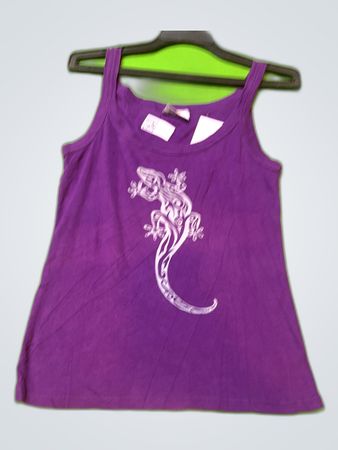 Valerio Purple Graphic Tank Top