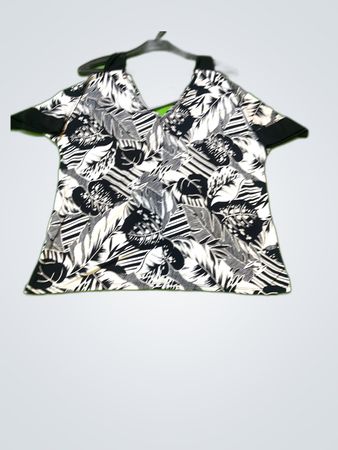 Solid & Striped Printed V-Neck Blouse