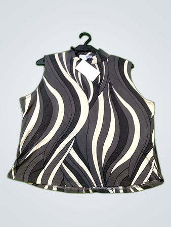 s.Oliver Printed Sleeveless Blouse