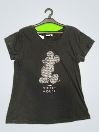 Disney Mickey Mouse Rhinestone Printed T-Shirt