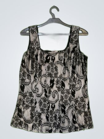 Unbranded Black Lace Camisole Top