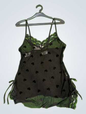 Black Lace Trim Camisole Top
