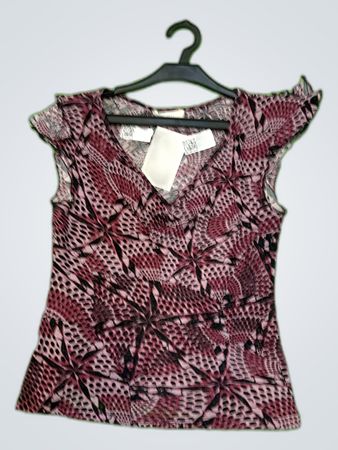 Promod Printed Sleeveless Blouse