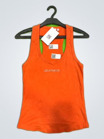 Artesanias Medina Orange Granada Tank Top