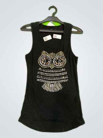 Unbranded Black Graphic Tank Top
