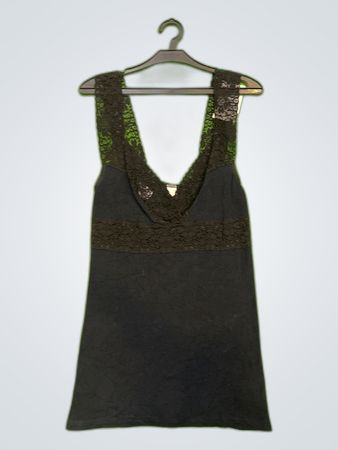 Speidel Black Lace Trim Tank Top