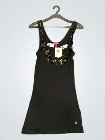 D&G Black Sequined Tank Top