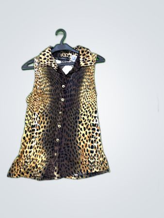Nice Connection Leopard Print Sleeveless Blouse
