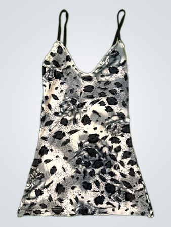 Christine Laure Leopard Print Mini Slip Dress