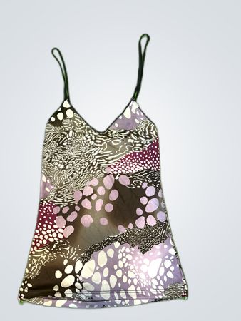 in-Print Purple Animal Print Dress
