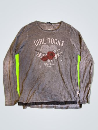 Tiffoss Girl Rocks Graphic Long Sleeve Shirt