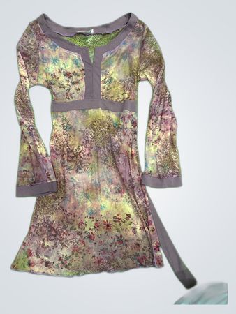 promod Floral Long Sleeve Dress