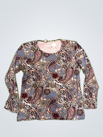 Long Sleeve Paisley Shirt