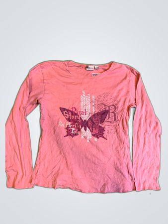 Kiabi Kids Long Sleeve Pink Shirt