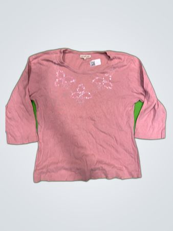 Pink 3/4 Sleeve Shirt