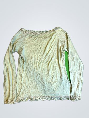 Lace Trim Long Sleeve Top