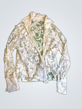 Topshop White Lace Blouse