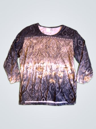 H&M Ornate Printed Long-Sleeve Blouse