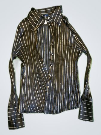Oxygen Striped Button-Down Shirt