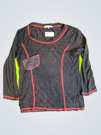 Peace Real Black Long Sleeve Top