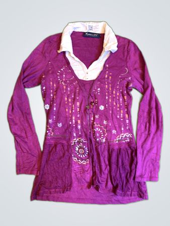Karboon Women's Purple Long-Sleeve Top