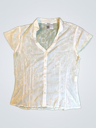 Burton Embroidered Short Sleeve Blouse