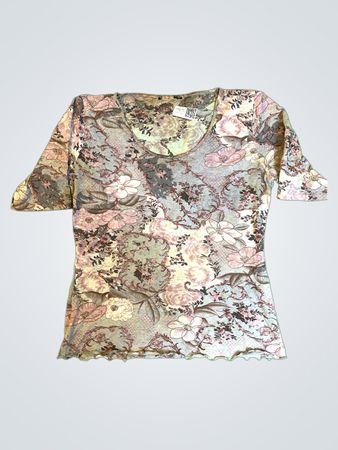 Blouse with Floral Pattern