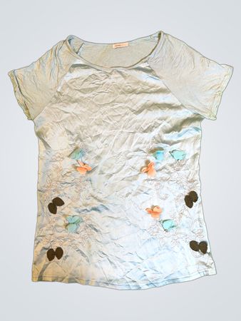 Light Blue Floral T-Shirt
