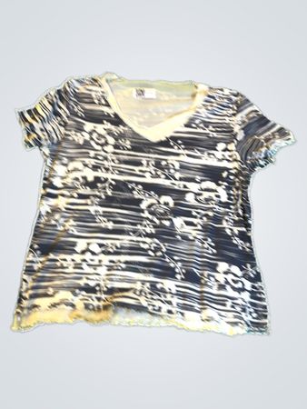 Biaggini Black and White Floral Shirt