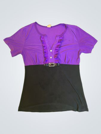 Fashion One Purple Ruffled Blouse