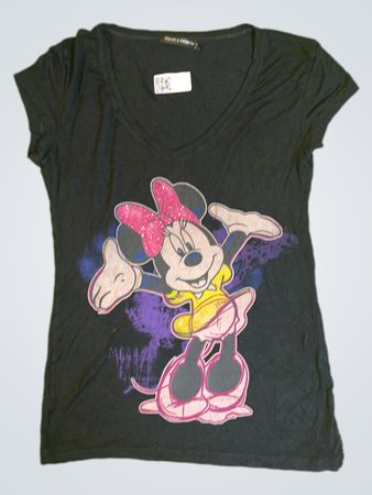Dolce & Gabbana Minnie Mouse Graphic V-Neck T-Shirt