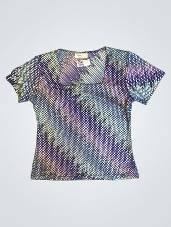 Metrefive Sequin Square Neck Top