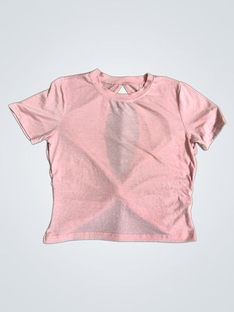 Pink Twist-Front T-Shirt