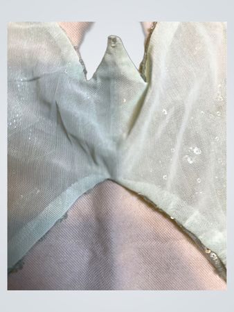 Upcycled Green Sequined Bra