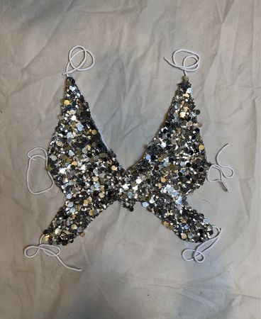 Upcycled Sequin Bra Top
