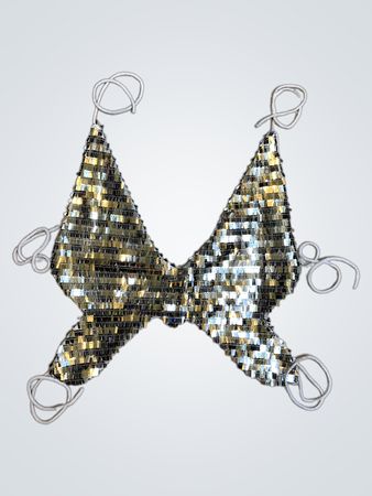 Upcycled Sequin Bra Top