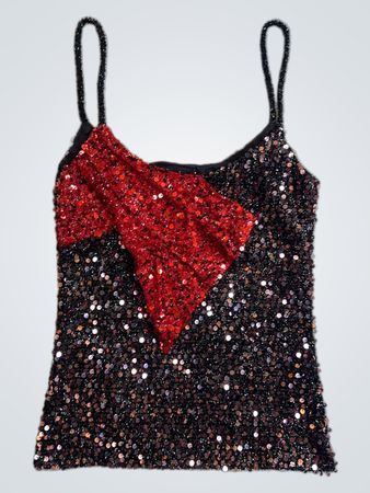 Upcycled Sequin Top