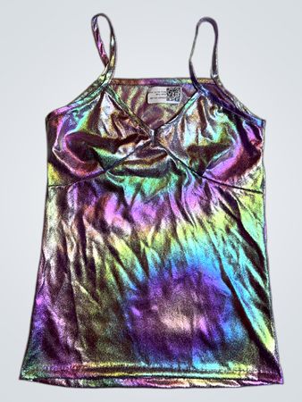 Upcycled Iridescent Tank Top