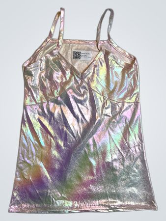 Upcycled Iridescent Tank Top
